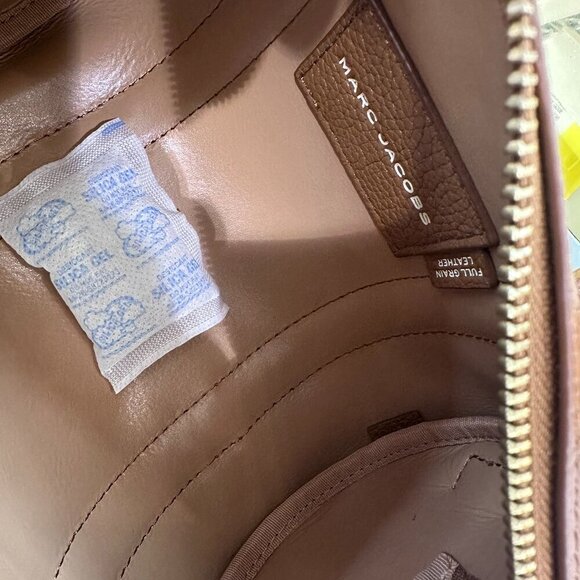 NWT!NEW!Marc Jacobs Mini Duffle Bag -Argan Oil Brown Pebble Leather Women - Picture 11 of 12